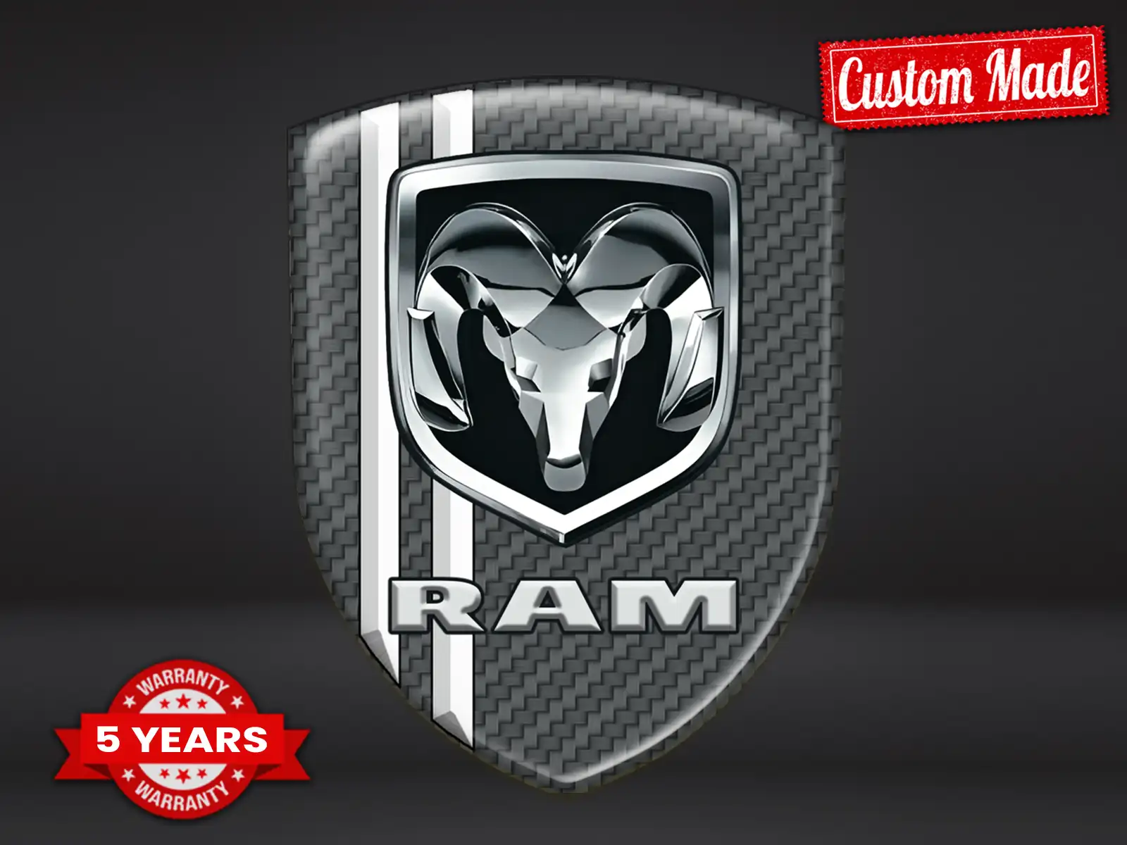 Dodge Badges Résine Finition Qualité Voitures Bombées Chic
